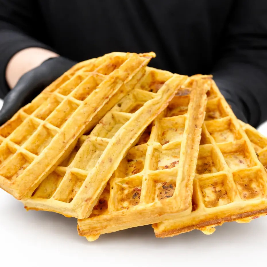 creation thumb for Potato & bacon waffle