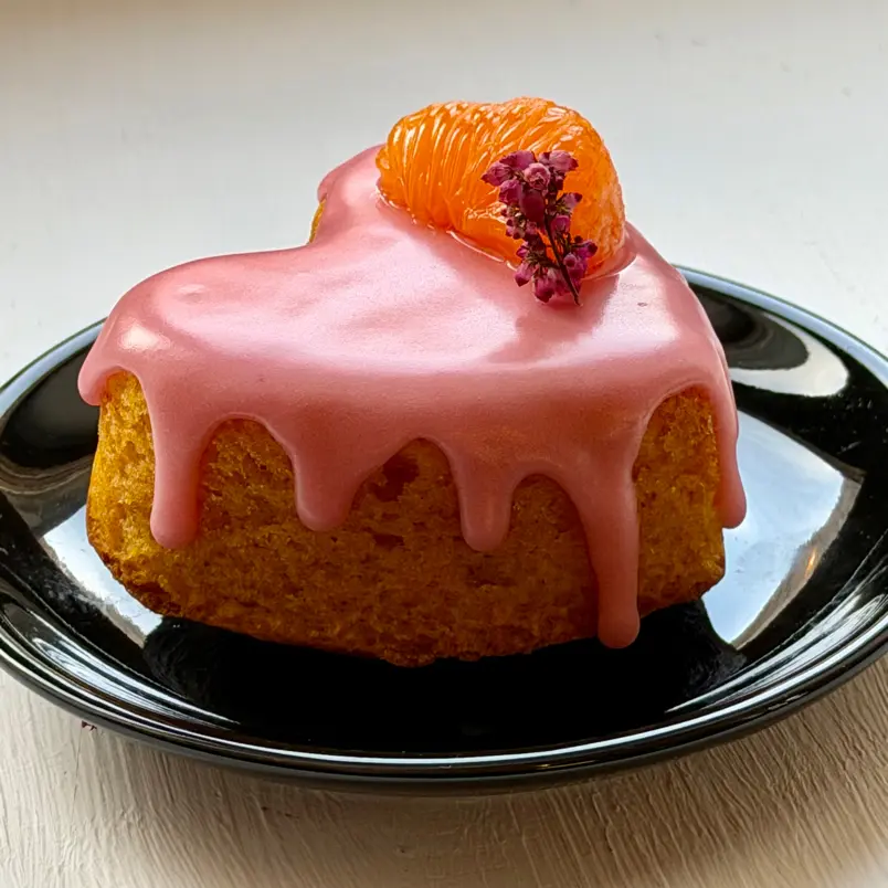 creation thumb for No waste tangerine cake, blood orange & grenadine glaze