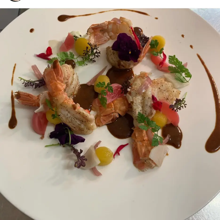 creation thumb for Queues de langoustine, mangue, vanille
