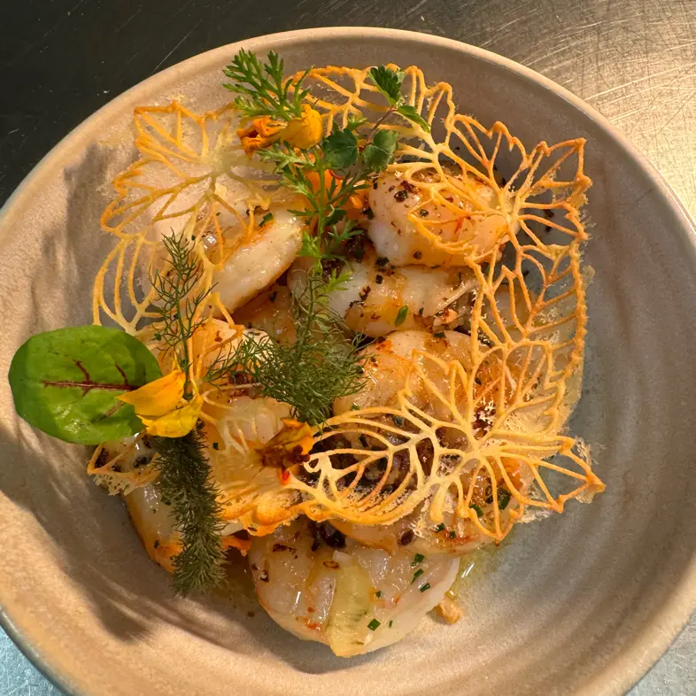 creation thumb for shrimp with yuzu marinade