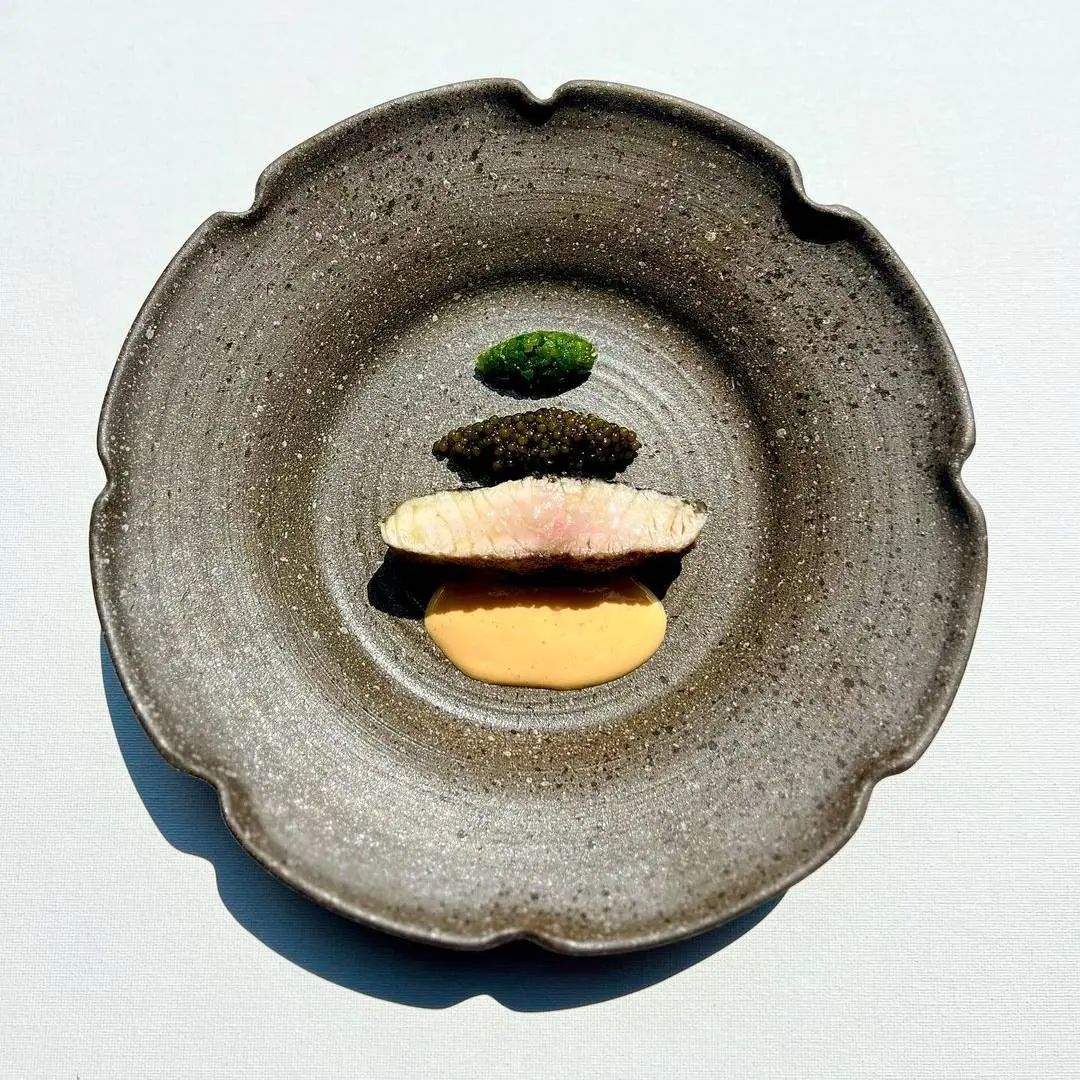 creation thumb for Grilled Sturgeon|Osietra Caviar|Paste of Jalapeño & Pimentos