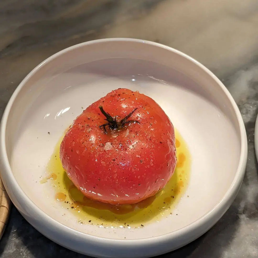 creation thumb for Pomodoro cotto a fuoco lento al brandywine glassato nel suo stesso succo