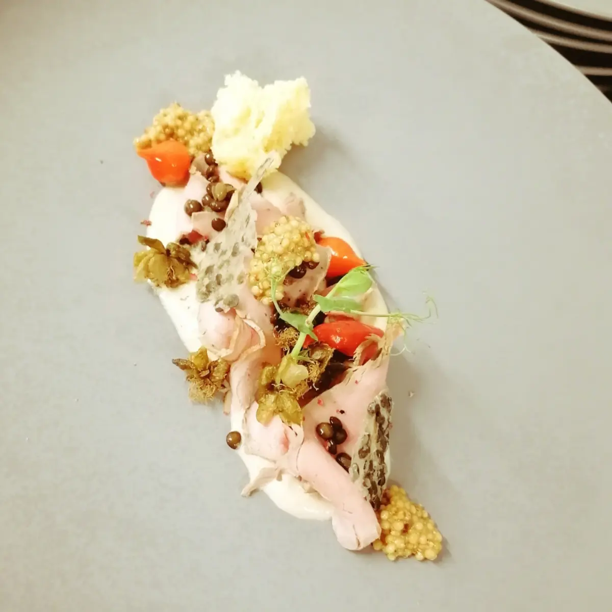 creation thumb for Vitello Tonnato, Pfeffertropfen, Schwamm
