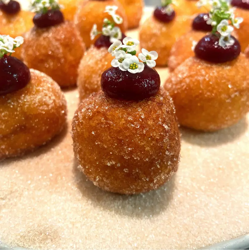 creation thumb for Ricotta cheese beignets filling with camomile pastry cream a