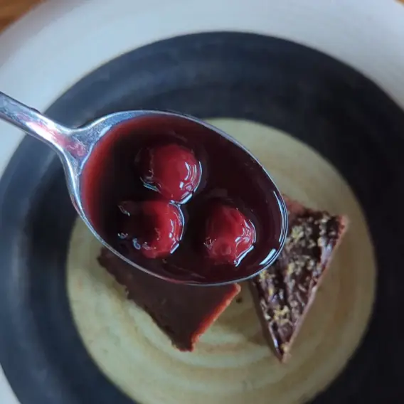 creation thumb for Red Wine and Cherry Sauce 🍷🍒