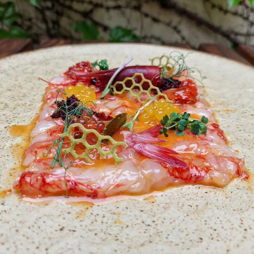 creation thumb for Rosso shrimp carpaccio