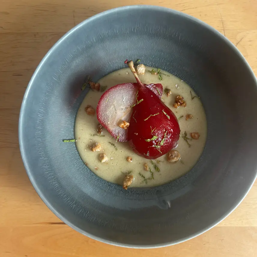 creation thumb for Pear, raspberry and hazelnuts