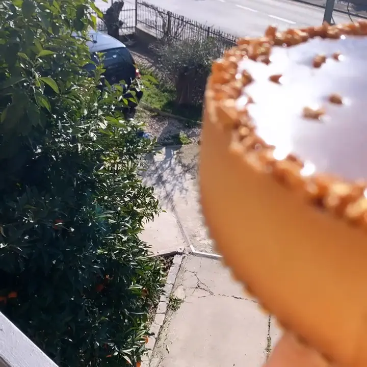 creation thumb for Crostata arancio, frangipane al cacao, caramello e ganache cioccolato al latte