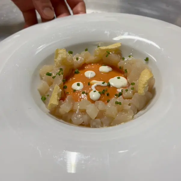 creation thumb for Gazpacho with Amberjack Tartare 🐟
