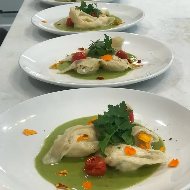 creation thumb for Cappellacci, Spinach & Basil Cream Sauce