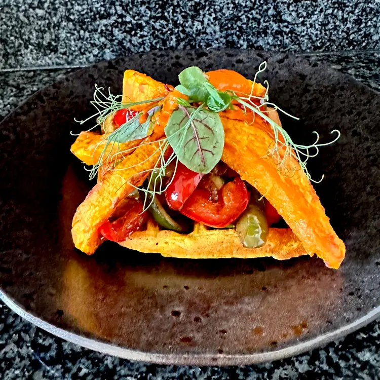 creation thumb for Pumpkin Waffles & Provençal Vegetables