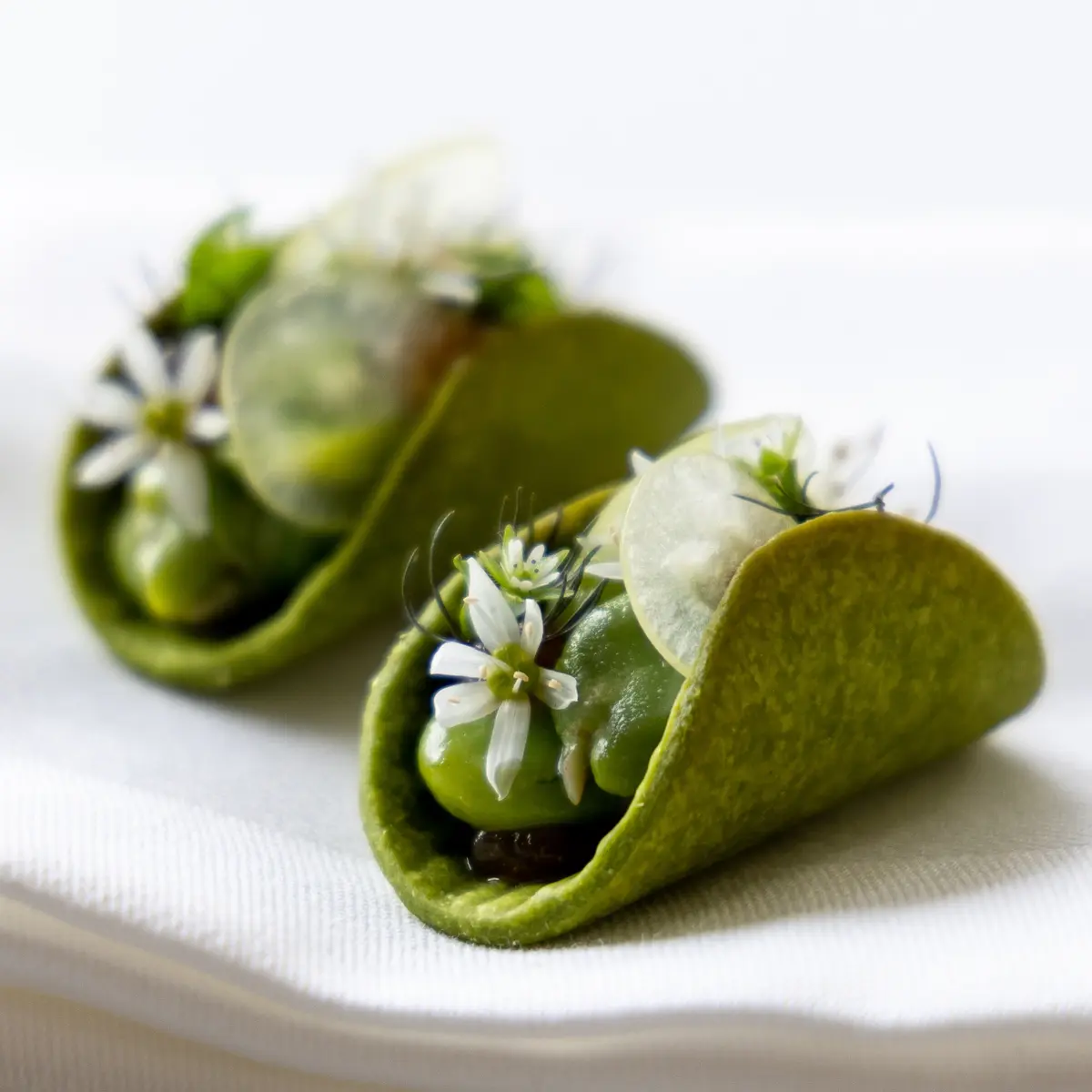 creation thumb for Green herb taco amuse