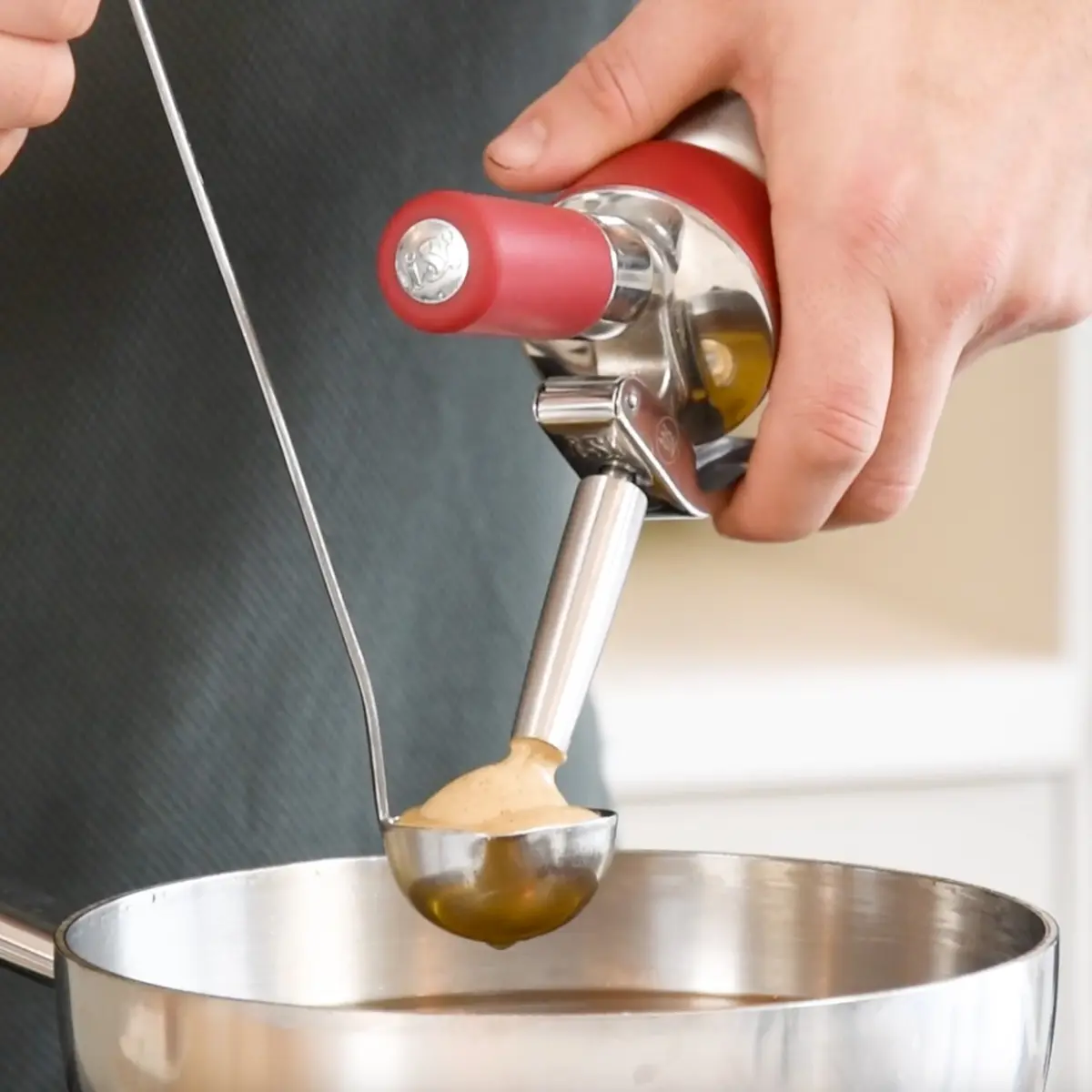 creation thumb for Mushroom beignets with madeira glaze (syphon)