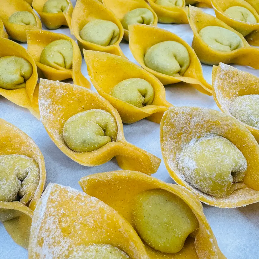 creation thumb for Ricotta and spinach ravioli