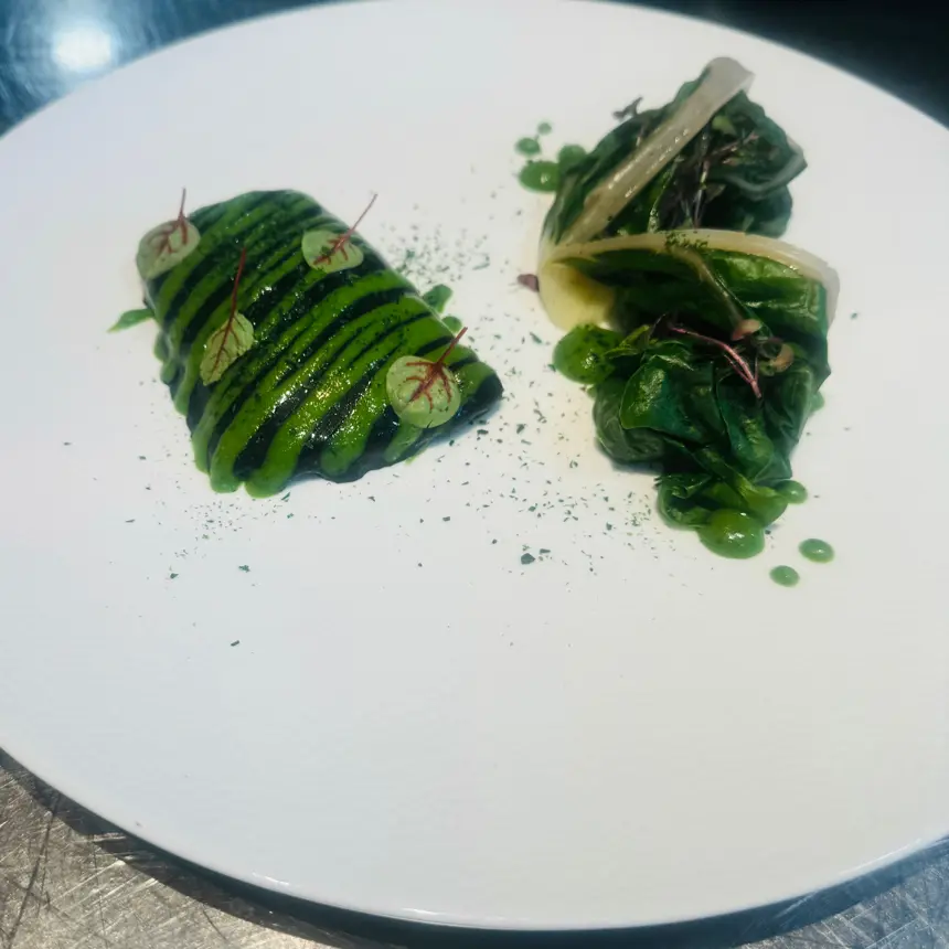 creation thumb for Green chard and fish