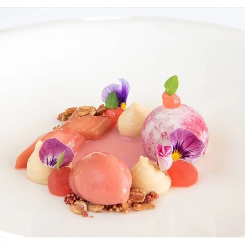 creation thumb for Rhubarb, hibiscus and quinoa