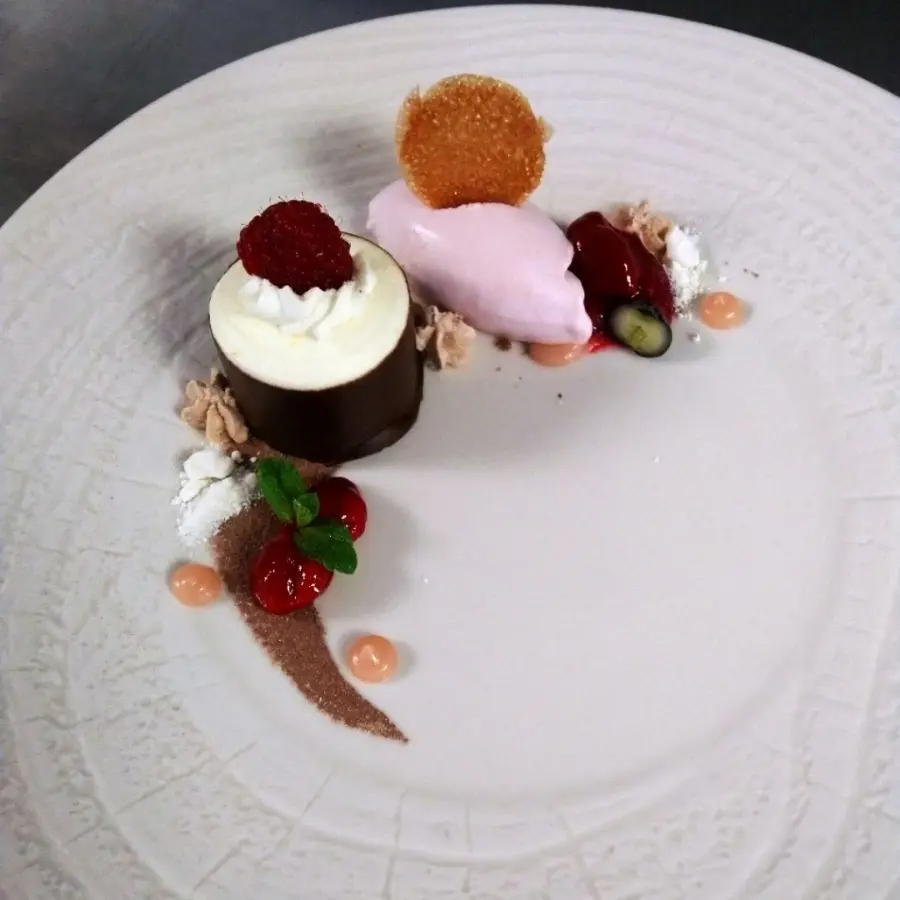 creation thumb for Mascarpone/ Weisser Pfirsich /Himbeere