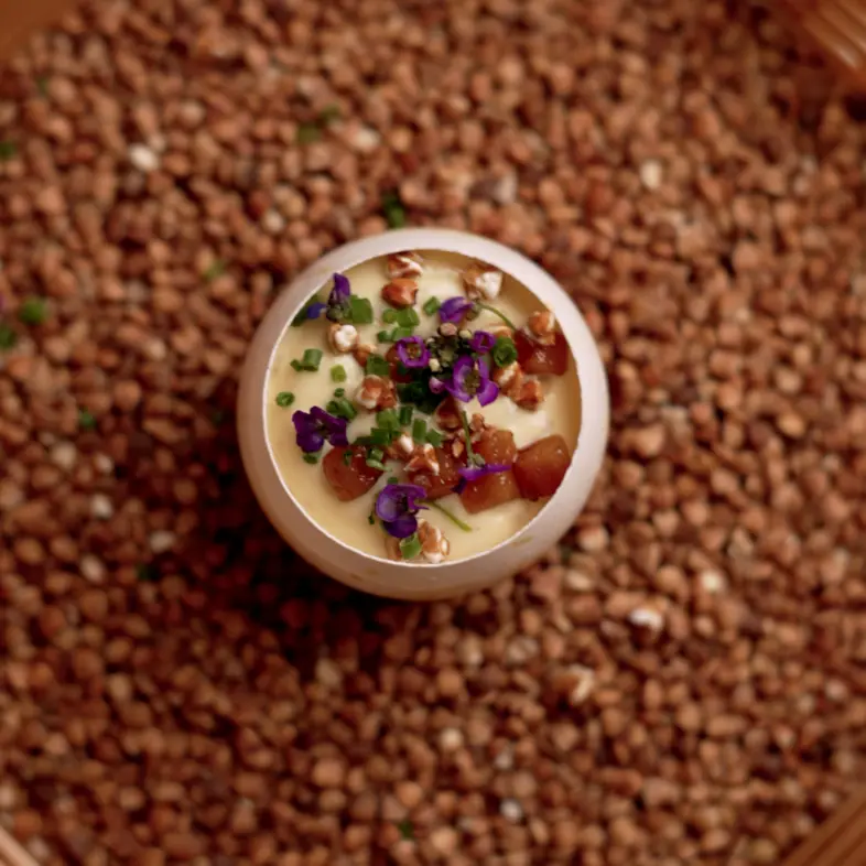 creation thumb for Miso Sabayon with salo crumble and popcorn buckwheat