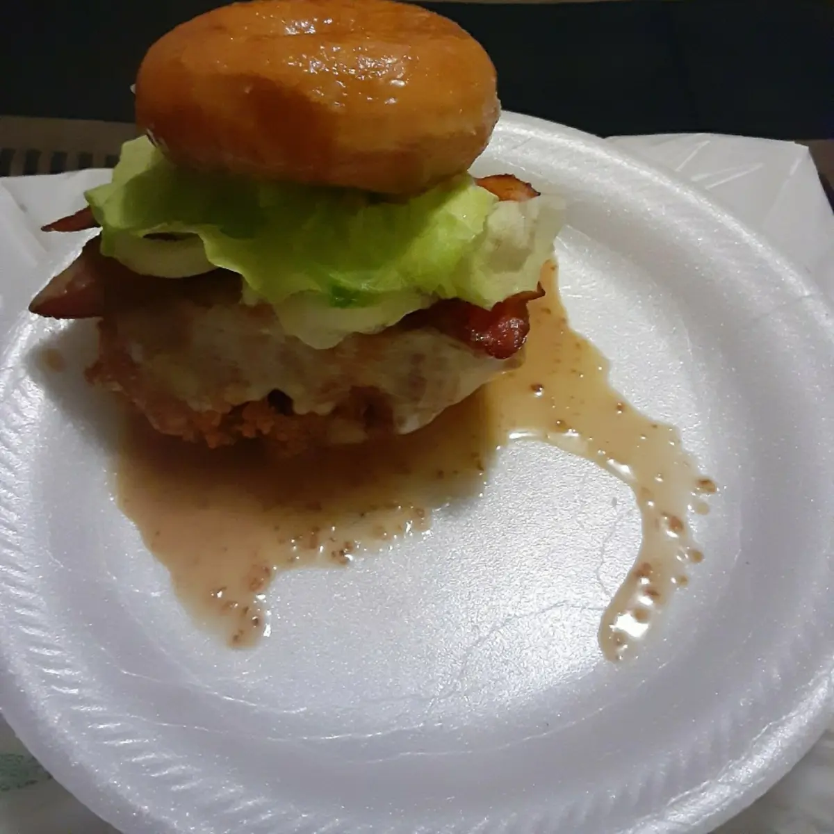creation thumb for Crispy cream chicken sandwich with pecan honey mustard sauce india style