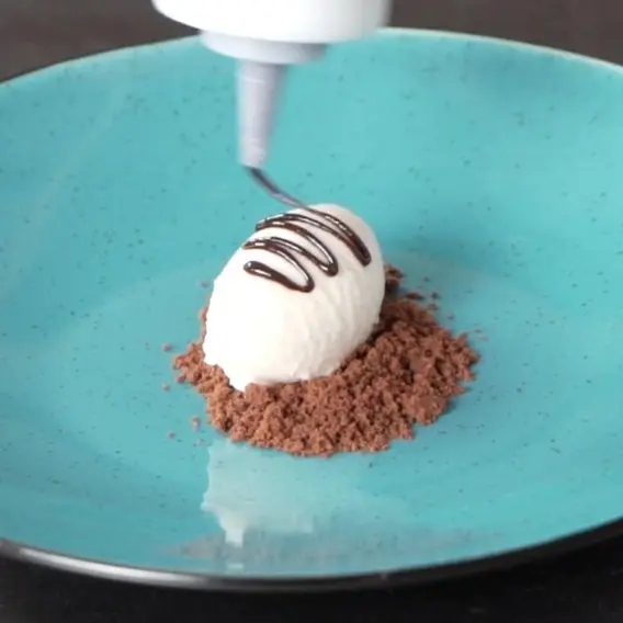 creation thumb for Pear, Vanilla & Ginger Sorbet & Chocolate Ripple
