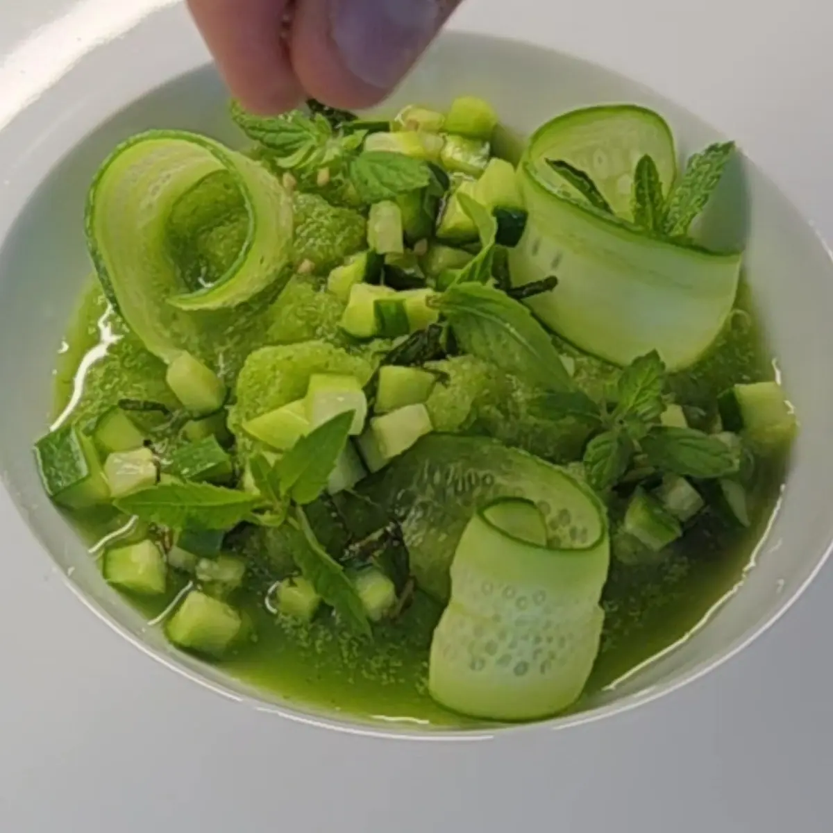 creation thumb for Cucumber, Mint & Lemon Granita