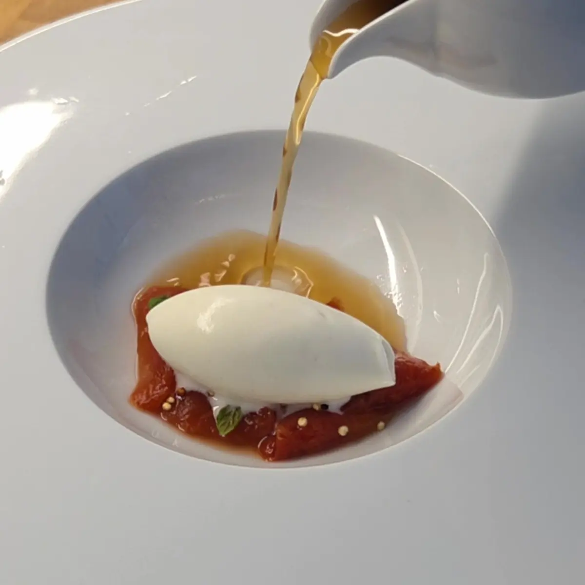 creation thumb for Burrata & Dashi Gelato