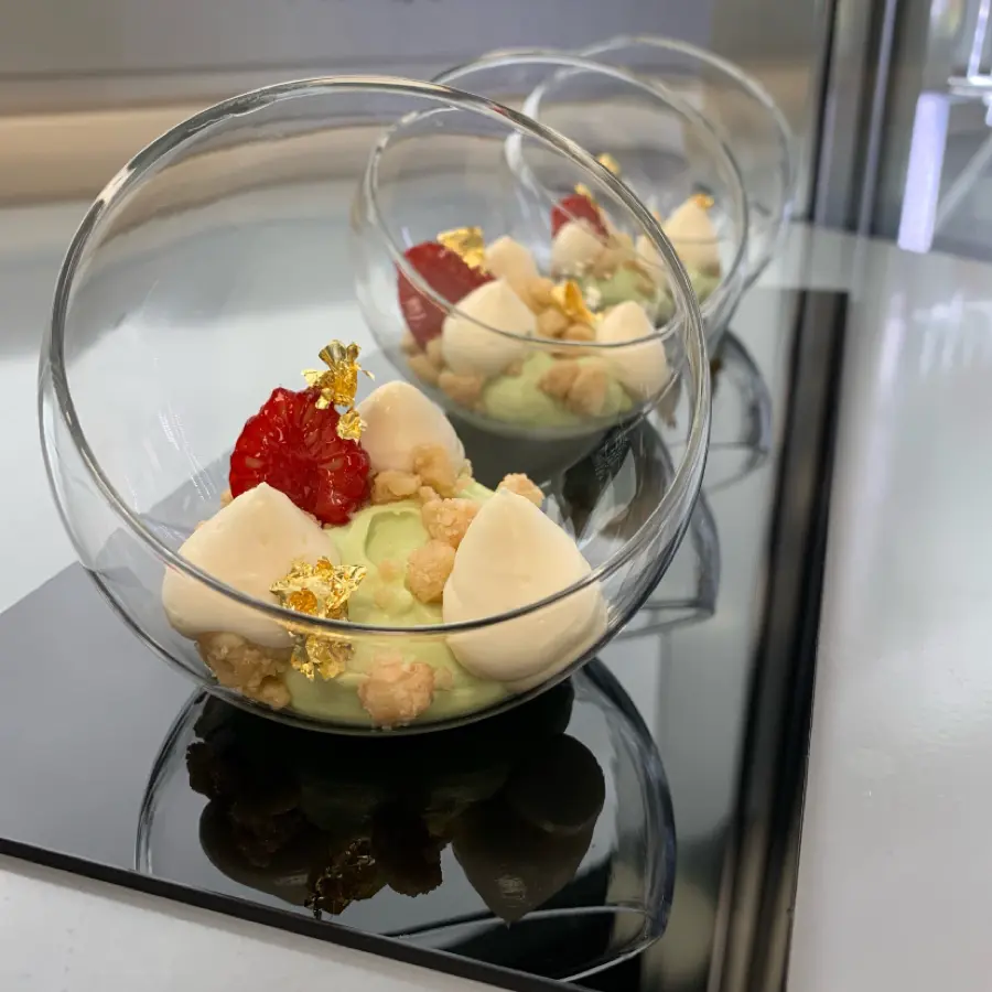 creation thumb for Basil & white chocolate mousse