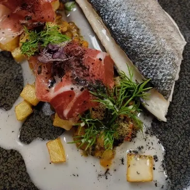 creation thumb for Dorade, potatoes, lentils, ash