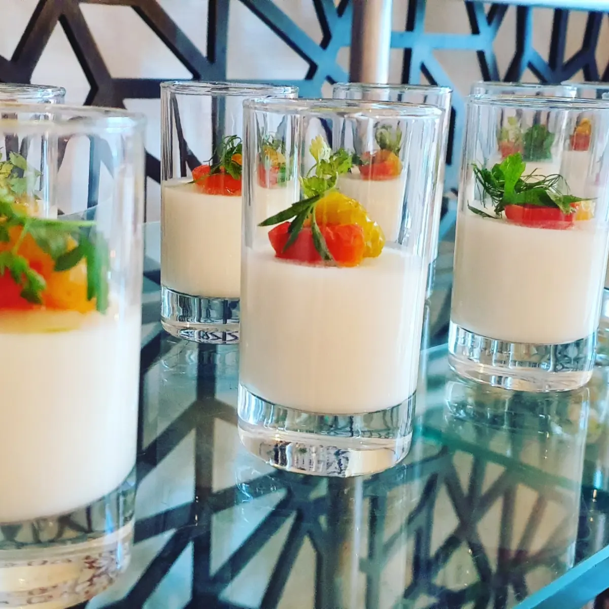 creation thumb for Mozzarella and basil panacotta