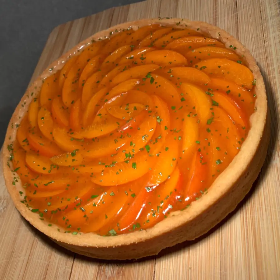 creation thumb for Apricot and rosemary tart