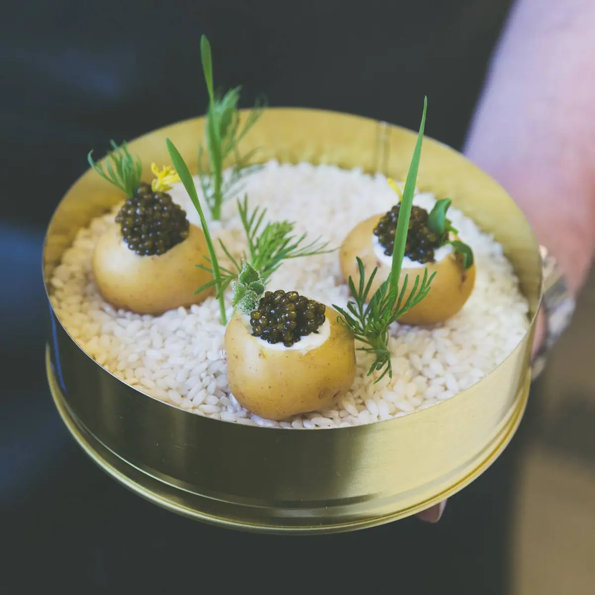 creation thumb for Potato/Caviar/Crème fraîche