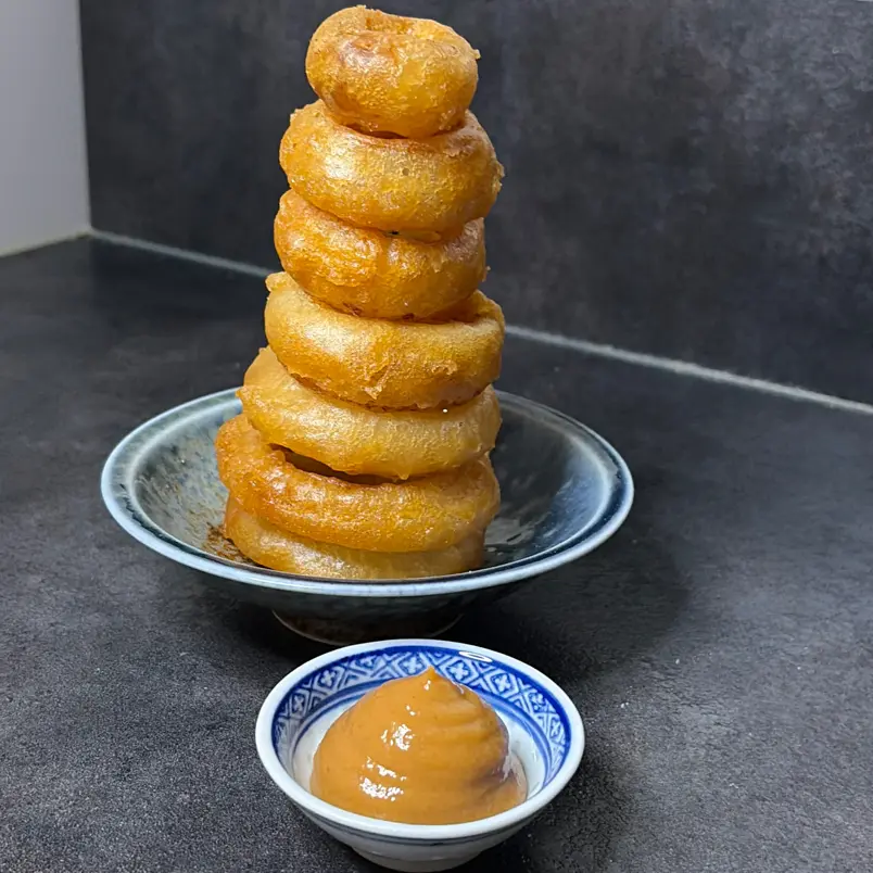 creation thumb for Onion Rings Banana Ketchup (Roscoff Onions)