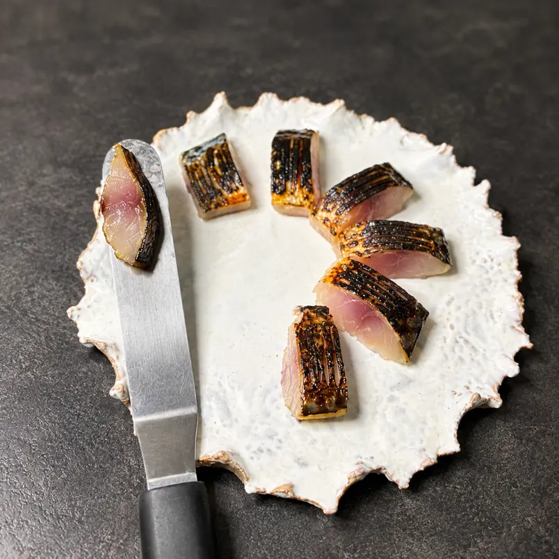 creation thumb for Maquereau Mariné avec Peau Grillée
