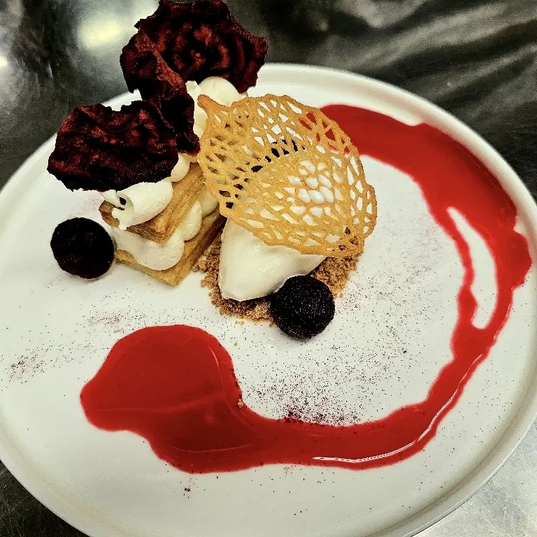 creation thumb for Millefoglie/cioccolato bianco/barbabietola