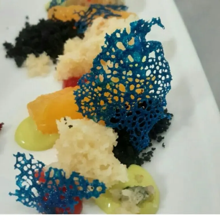creation thumb for #tuile #dessertplate #spongecake