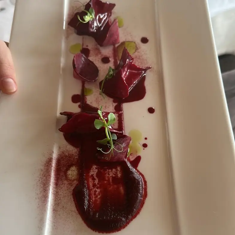 creation thumb for Red turnip parcels stuffed with Alpine cheese