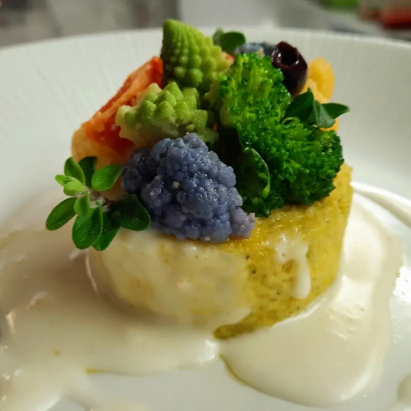 creation thumb for Broccoli flan with Tuscan pecorino cream