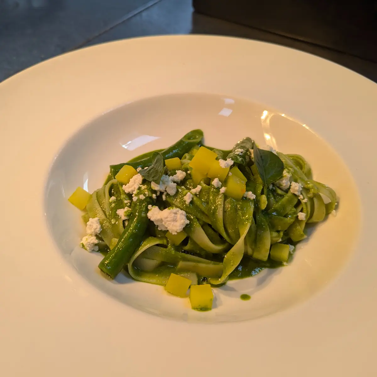 creation thumb for Fettuccine with Pesto and Ricotta
