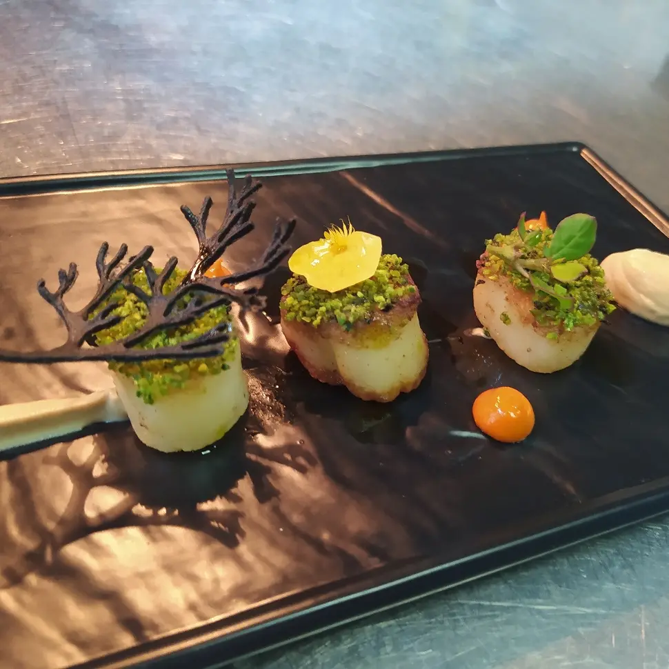 creation thumb for Seared scallops
