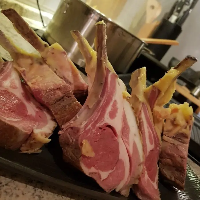 creation thumb for Fresh Pasta with grilled lambchops