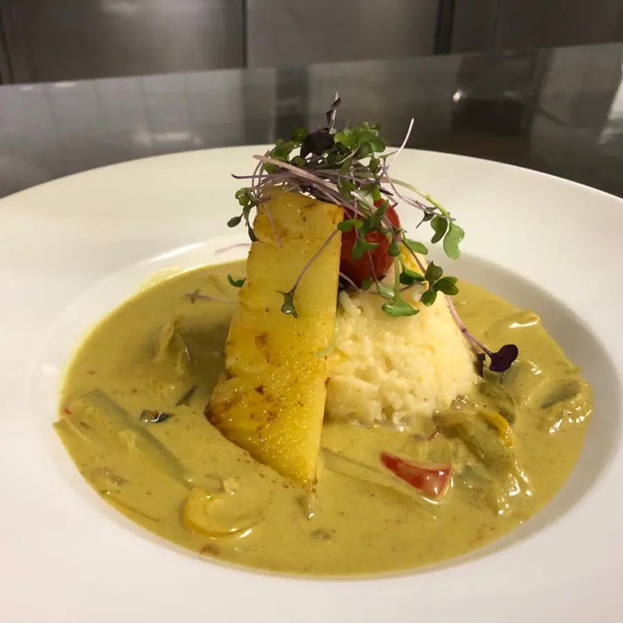 creation thumb for Thai Curry mit Orangen Reis und gegrillter Ananas 