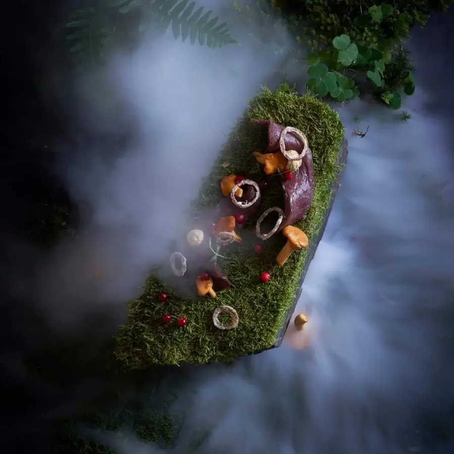 creation thumb for Cured reindeer with forest mushrooms