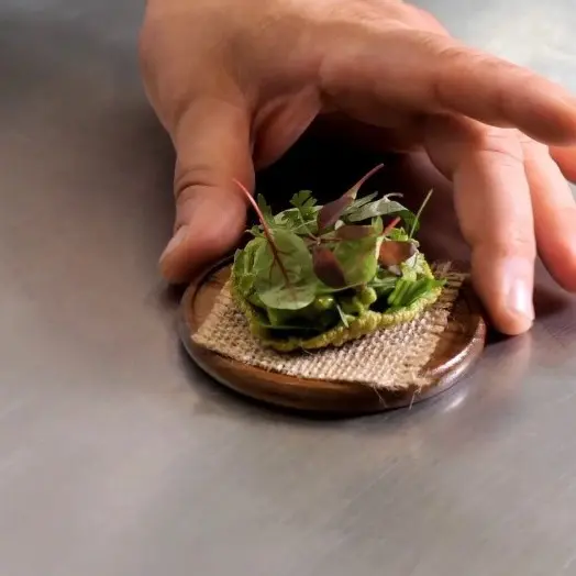 creation thumb for Puff Polenta Wafer with Tom Yum Mayonnaise