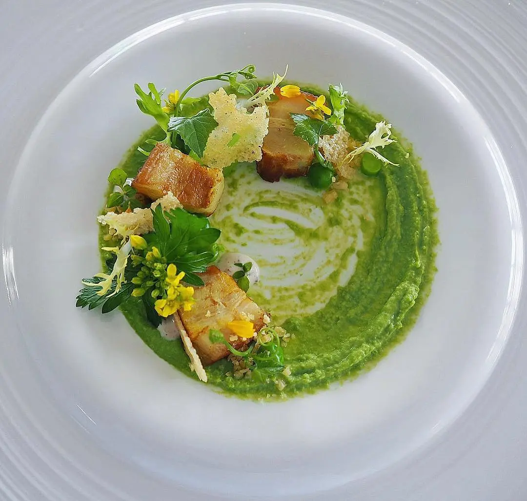 creation thumb for • Crispy Pork l Greenpeas Puree‘ •