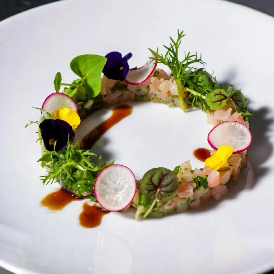 creation thumb for Scampi tartare e jus de viande