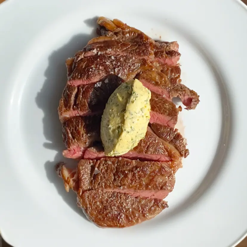 creation thumb for Scotch fillet with whipped herb butter