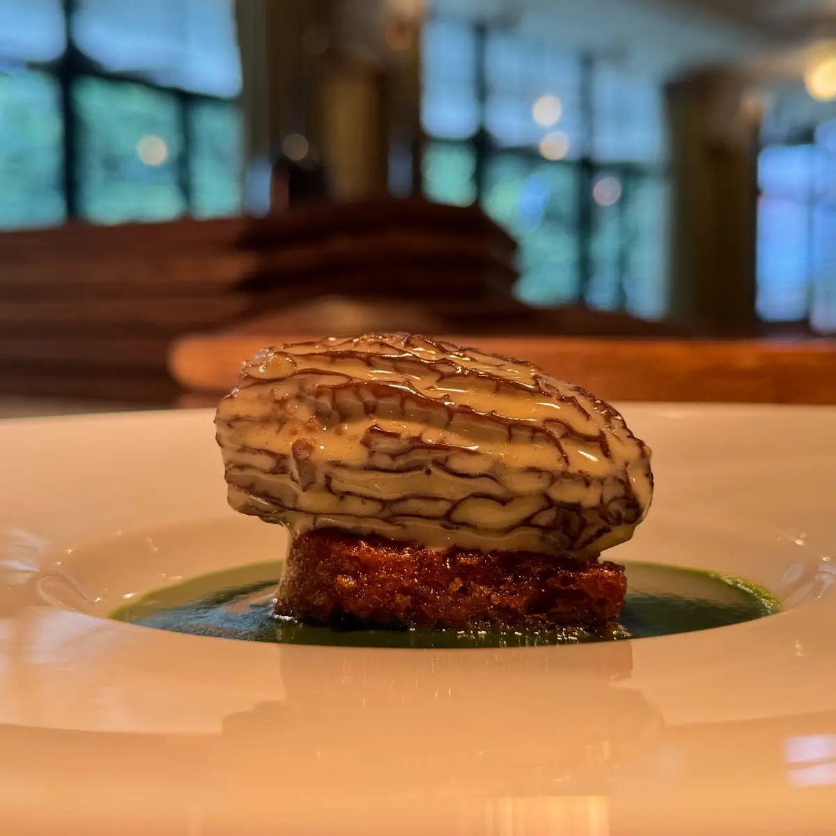 creation thumb for Plating di Chicken Jus Pain Perdu e Morel