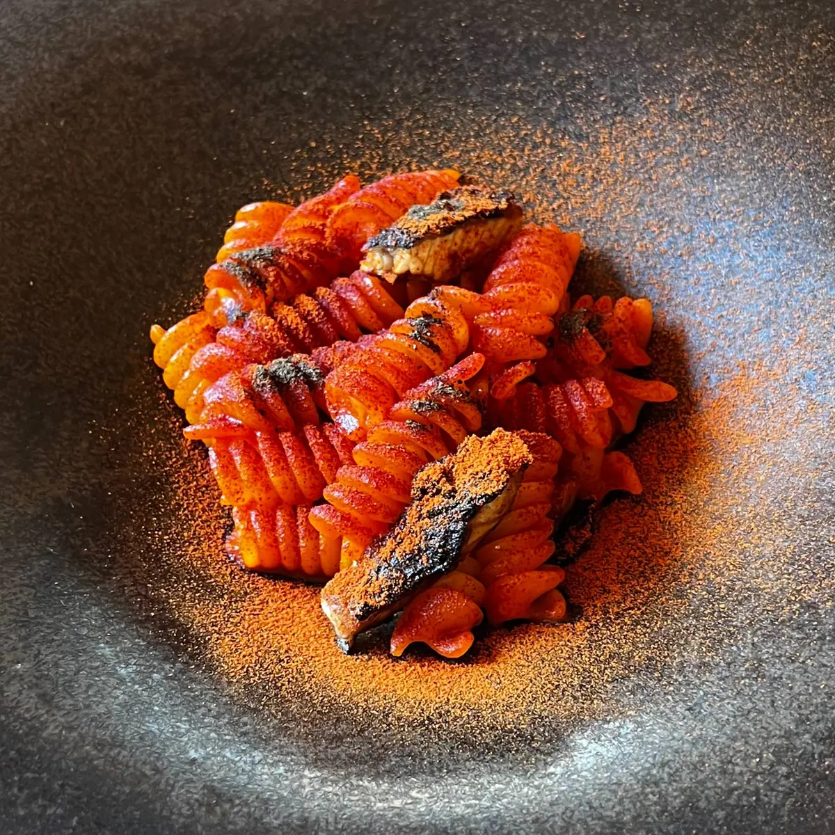 creation thumb for Fusilli, Red Peppers, Barbecue Eel