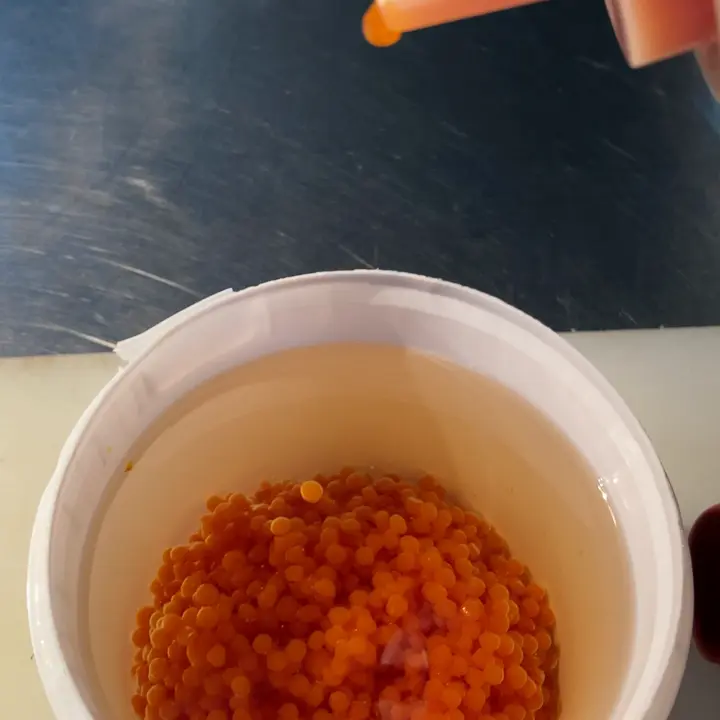creation thumb for Fake Salmon 🐟 Caviar with carrot 🥕