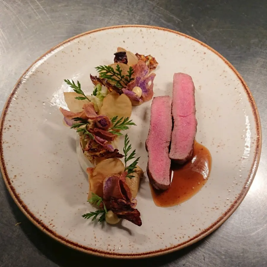 creation thumb for veal/kale/apple/lemon